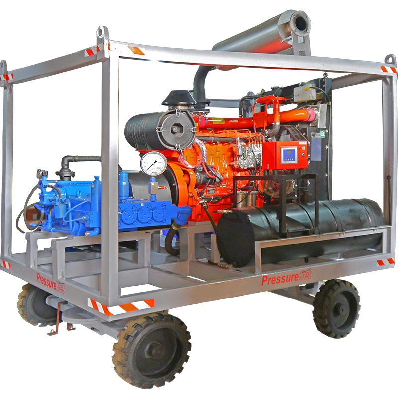 High Pressure Hydro Blast Machine _ Diesel Engine Driven